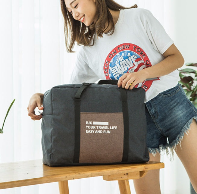 Large Capacity Foldable Travel Bag Nylon Waterproof Gym